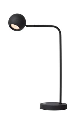 LUCIDE COMET - Lampe de table rechargeable - Batterie - LED à intensité variable - 1 x 3 W 2700 K - 3 StepDim - Noir