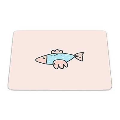 Bonamaison, Tappetino per mouse rettangolare, con stampa digitale, antiscivolo, per ufficio e casa, dimensioni: 22 x 18 cm
