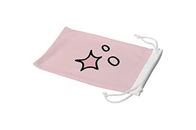 Bonamaison Imprimé Numériquement Lunettes Étui avec Cordon de Serrage, 100% Coton, Sac Lunettes, Pochette à Lunettes, 1 Pièce, Taille: 11x19 Cm