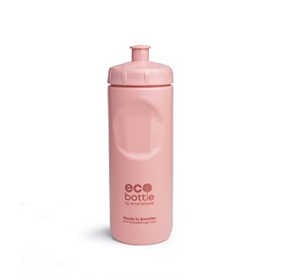 Smartshake EcoBottle Squeeze - 500 ml | Reutilizable, reciclable, no tóxico y ecológico | Botella de agua ligera, a prueba de fugas y sin BPA - Rosa quemado