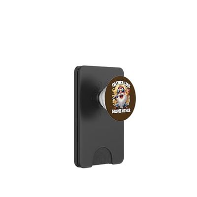 Rocker Dad Gnome Singer For Mens Birthday Funny Fathers Day PopSockets PopWallet para MagSafe