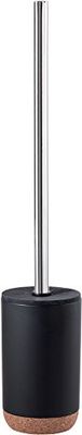 Gedy Toilet Brush, Ceramic Cork, Black, 8.8 x 8.8 x 46.5