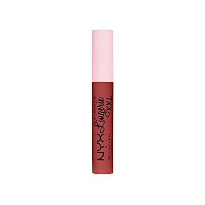 NYX Professional Makeup Rouge à Lèvres Liquide Mat Lip Lingerie XXL, Longue Tenue, Formule Vegan, Sans transfert, Teinte : Warm Up (07)