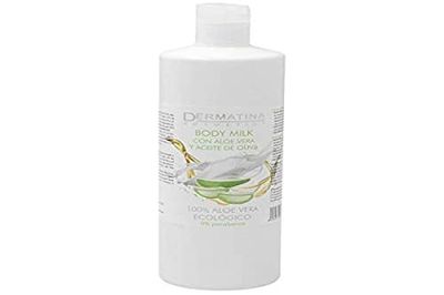 DERMATINA body milk com aloé vera e azeite frasco de 500 ml