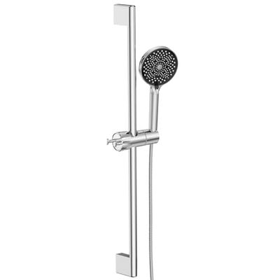 YEAUPE PRO Asta doccia in acciaio inox, 70 cm, con 6 getti doccia, con tubo e supporto, set doccia con soffione doccia con filtro e supporto per doccia, girevole a 360° e regolabile e tubo da 1,6 m