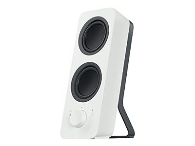 Logitech Z207 Sistema de Altavoce Bluetooth para PC, Sonido Estéreo, 10W de Pico, Entrada Audio 3.5 mm, Toma Auriculares, Multidispositivos, Enchufe EU, Ordenador/TV/Smartphone/Tablet, Blanco