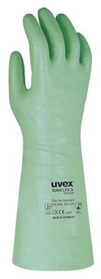 uvex g_9889122_4048612011331 Guanti e Protezione delle Mani, Rinforzato, Cotone Interlock, Verde, 10