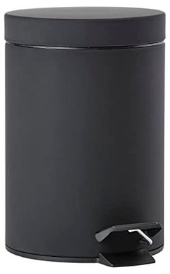 Zone Denmark Solo Poubelle à pédale Dia. 17 x 25 cm 3 litres Noir