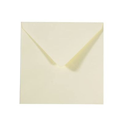 Vaessen Creative Large Square Florence Envelopes for Greeting Cards, Ivory, Set of 25, Matching Cards Available