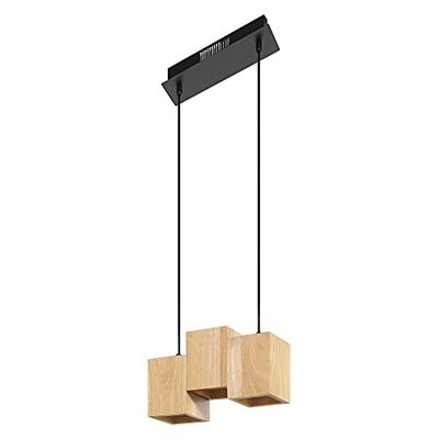 LEDVANCE Lámpara colgante SMART+ DECOR Wood WiFi, 21W, 1950lm, luz blanco dinámico (3000K a 6500K), regulable, madera certificada FSC, controlable por app, compatible con Amazon, Google, etc.