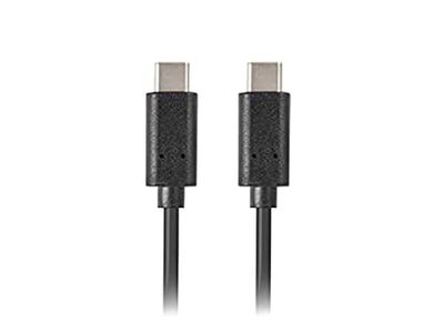 Cable 2.0 LANBERG USB C Macho/USB C Macho 0.5M Negro