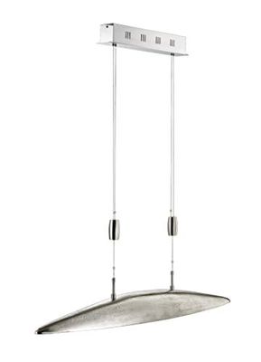 SHINE 13219 Lampe Suspendue, Métal, Nickel Antik/Nickel Matt, 105 x 12 x 105 cm