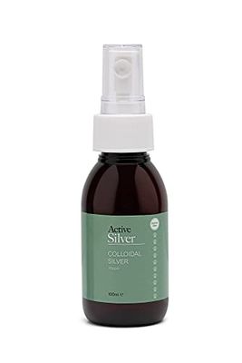 Active Silver Animal Care Colloidal Silver Spray, 100ml bottle with Atomiser, 10ppm Premium Quality UK Colloidal Silver for pet care