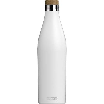 SIGG Meridian White Borraccia Termica in Acciaio Inossidabile (0.7 L), Bottiglia Isotermica non Tossica a Chiusura Ermetica, Thermos Acqua per Bevande Calde e Fredde