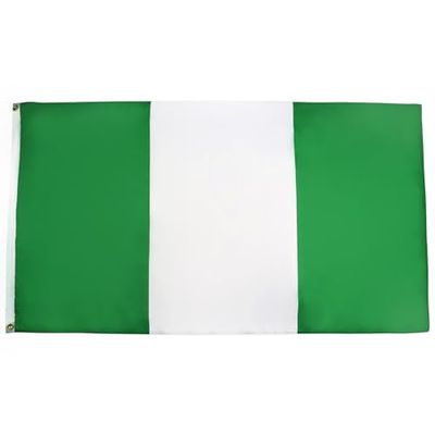 AZ FLAG - Drapeau Nigéria - 150x90 cm - Drapeau Nigérian 100% Polyester Avec Oeillets Métalliques Intégrés - Pavillon 110 g