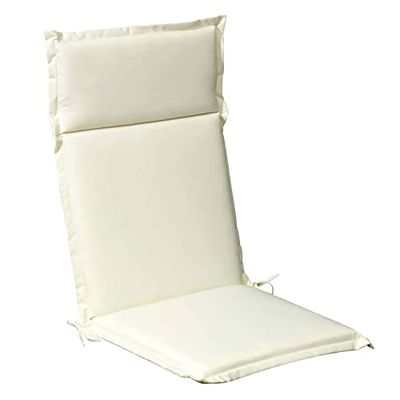 Almofada para poltrona alta 119 x 52 x 5 cm. Bege destacável