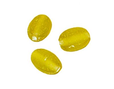 INNSPIRO Perline in vetro pietra ovale smaltata oro 1 cm. 500 g. 310 u. ca.