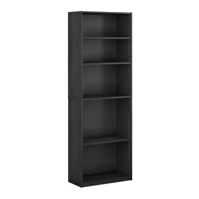 Furinno JAYA Simply Home Boekenkast met 5 planken, zwart