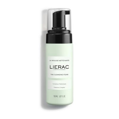 Lierac - Démaquillants - La Mousse Nettoyante 150ml - Hygiène Visage - Prébiotiques - Nettoie - Purifie - Apaise - 99% d'ingrédients d'origine naturelle - Tous types de peaux même sensibles