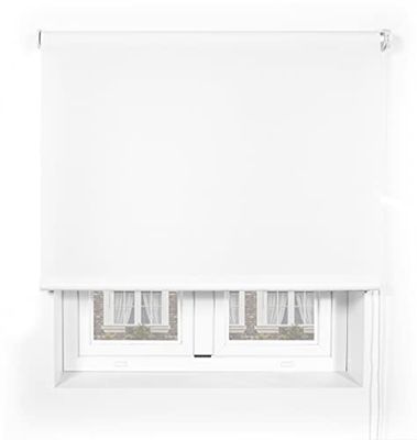 Blindecor Ara Premium - Estor liso translúcido de mayor calidad. Blanco, 190x240 (ancho x largo). Tamaño de la tela 187x240 cm (ancho x largo) aprox