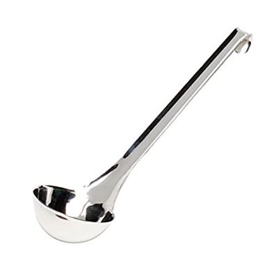 Genware NEV-WNL-35 Ladle, Stainless Steel, 3.5", Wide neck, 9 cm/160 mL