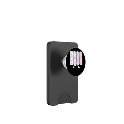 Patrón Pastel Floral Mamá Con Lazo Rosa PopSockets PopWallet para MagSafe