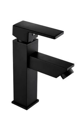 DP Grifería Arce - Grifo monomando de lavabo, color negro