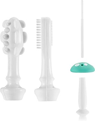reer BabyCare - Attrezzo per spazzolino da denti per bambini, in silicone medico