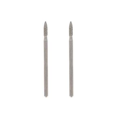 Dremel 7144 - Pontos de diamante 2,4 mm, conjunto de acessórios 2 molas para ferramenta rotativa para gravar, esculpir e retocar madeira, porcelana, cerâmica, vidro, couro, plástico