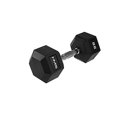 HMS Unisex's 17-66-119 5907695518122 HEX PRO Dumbbell, Zwart, One Size