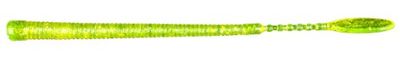 Seaspin Bak Worm 6' Pack de 10 leurres de pêche Chartreuse Silver