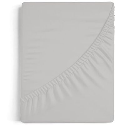 Burrito Blanco Lenzuola con angoli elasticizzati in cotone/poliestere 50/50, A7 grigio