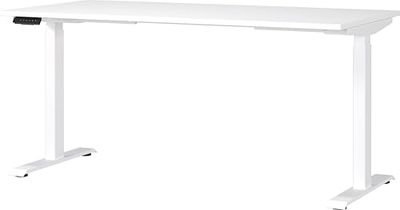 Germania Bureau 7908-84, en Blanc, réglable en Hauteur, 160 x 120 x 80 cm (LxHxP)