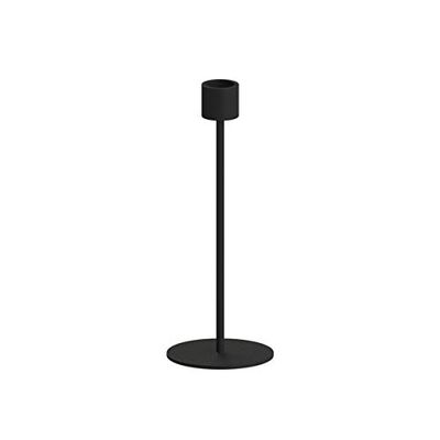Cooee Suporte para velas (aço inoxidável, 9 cm), preto