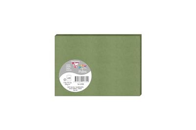 Clairefontaine 1370C – Pack of 25 Single Cards – C6 Size 11 x 15.5 cm – 210 g/m² – Sage Green – Invitation Cards for Events and Correspondence – Pollen Range – Smooth Premium Paper