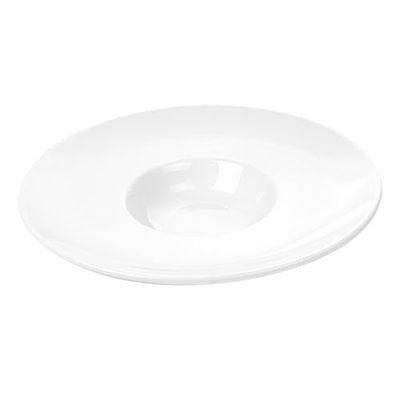 Platen "Gran Ala" Ø 28,5 Cm Wit Porselein - 2 eenheden