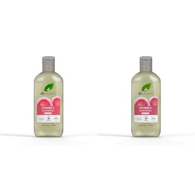 Dr Organic Guava Shampoo, Vitamin C, Coloured Hair, Mens, Womens, Natural, Vegan, Cruelty-Free, Paraben & SLS-Free, Organic, 265ml, Packaging may vary (Pack of 2)