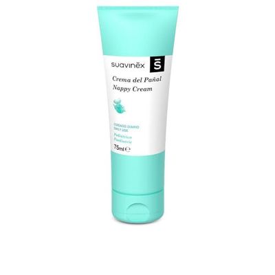 Suavinex Babyblöjkräm, skyddar mot irritation och rodnad, lämplig för känslig och nyfödd hud, blöjbyte med 90% naturliga ingredienser, krämig textur, 75 ml