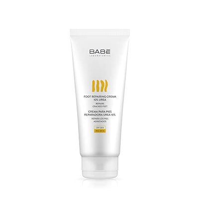 LABORATÓRIOS BABÉ Creme para os pés reparadores, urea, 10% 100 ml, reparação intensiva para pés secos, rachados, cansados e diabéticos, hidratação profunda, creme corporal natural sem para-brisas