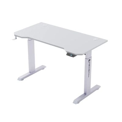 NEWSKILL Belenor Pro | Mesa Gaming Ivory | 120x60 | Ajustable en Altura 72-122 cm