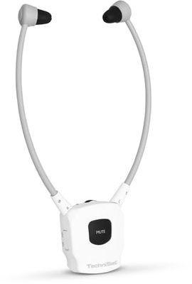 TechniSat STEREOMAN ISI 2 - Cuffie V2 (secondo auricolari, cuffie stereo senza fili con batteria, senza trasmettitore di serbatoio, adatte solo per STEREOMAN ISI 2 - V2) Bianco