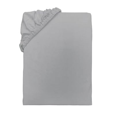 TOM TAILOR Jersey sovrumslakan, cirka 90–100 x 190–200 cm, 100% bomull/jersey, UNI ljusgrå
