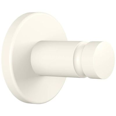 tesa MOON WHITE Towel Hook, matt white, for bathroom and WC - for bathrooms in industrial style and modern bathrooms - drill-free, incl. adhesive solution - 37 mm x 37 mm x 36 mm
