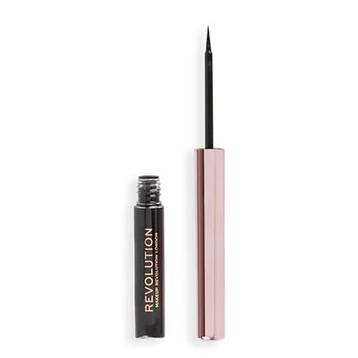 Makeup Revolution, Super Flick Liquid Eyeliner, Highly Pigmented, Black, 2.4ml