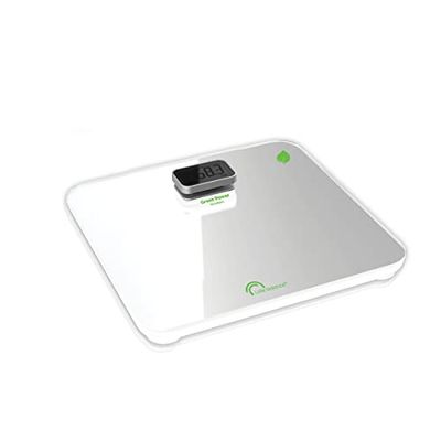 LITTLE BALANCE 8329 Kinetic Prémium Blanc / Silver - Pèse-personne sans pile - Ecologique grâce à son bouton Little Balance - 180 kg / 100 g