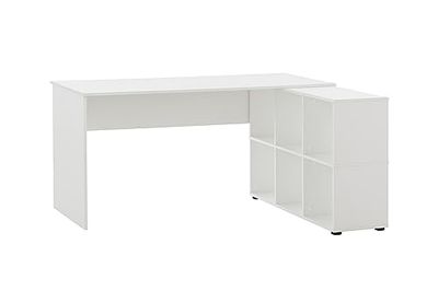 Schildmeyer Rena 400 Bureau en Bois - Dimensions : 150 x 121,6 x 73,6 cm - Blanc