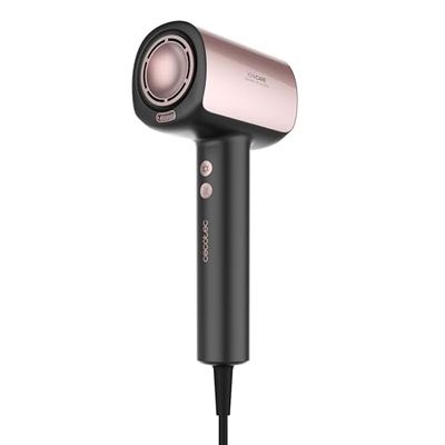 Cecotec Sèche-Cheveux Brushless de Dernière Génération DryGlam Nano Plasma Noir, Puissance de 110 000 RPM et 1600W, Fonction Plasma, Grand Flux d’Air, Durable, 3 Températures et 3 Vitesses