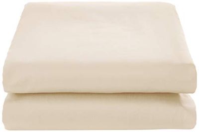 De Witte Lietaer Bumblebee spännlakan, perkal Luxe, bomull, beige sand, 160 x 200 x 40 cm