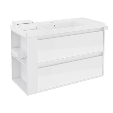 Bath+ - Mueble 2 cajones con lavabo de resina bsmart