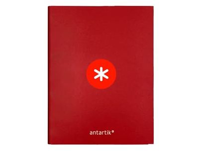 Leaderpapel Anartik A4 Folder Lined 4 Rings 25mm Round Raspberry